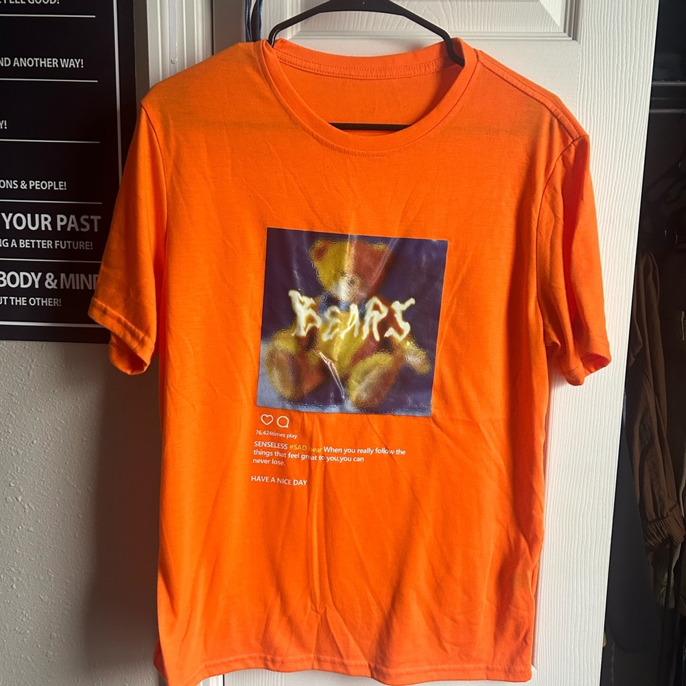 Orange Graphic T-Shirt